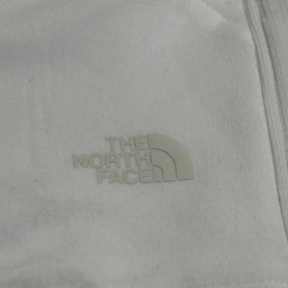 The North Face Womens White Open Front Fleece Cardigan Jacket Small